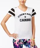 Material Girl Active Juniors' Graphic Mesh-inset T-shirt, Only At Macy's