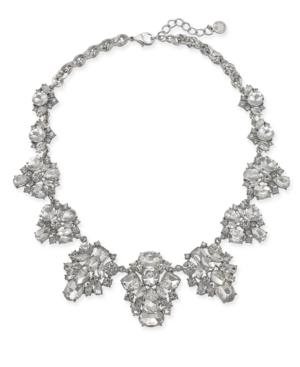 Charter Club Silver-tone Cubic Zirconia Collar Necklace, Only At Macy's