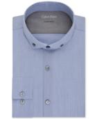 Calvin Klein Men's Extra Slim-fit Stretch Chambray Dress Shirt