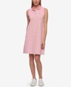 Tommy Hilfiger Striped Polo Dress, Created For Macy's
