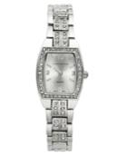 Charter Club Women's Silver-tone Crystal Bracelet Watch 28mm