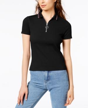 Project 28 Zip-front Polo Shirt