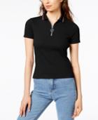 Project 28 Zip-front Polo Shirt