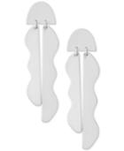 Lucky Brand Silver-tone Wavy Drop Earrings