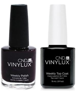 Creative Nail Design Vinylux Plum Paisley Nail Polish & Top Coat (two Items), 0.5-oz, From Purebeauty Salon & Spa