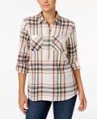 Style & Co Petite Plaid Shirt, Only At Macy's
