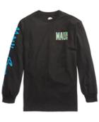 Maui And Sons Men's Camo Shark Long Sleeve T-shirt
