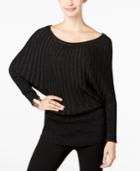 Thalia Sodi Dolman-sleeve Metallic Sweater, Only At Macy's