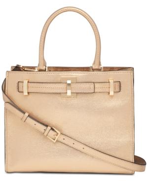 Calvin Klein Faye Leather Satchel