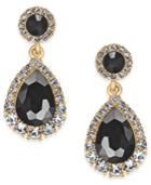 Charter Club Gold-tone Crystal & Stone Drop Earrings, Created For Macy's