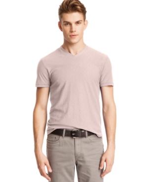 Kenneth Cole Reaction Shirt, Core Garment Dyed Slub V-neck T-shirt