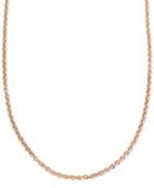 Bronzarte Chain Necklace In 18k Rose Gold Over Bronze