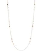 Dkny Disc & Logo Long Statement Necklace, Created For Macy's