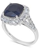 Sapphire (3 Ct. T.w.) & White Sapphire (1/3 Ct. T.w.) Ring In Sterling Silver