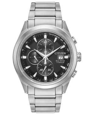 Citizen Eco-drive Men's Chronograph Titanium Bracelet Watch 43mm