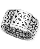Lois Hill Weave-style Statement Ring In Sterling Silver