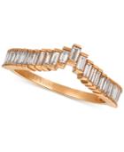 Le Vian Baguette Frenzy Diamond Ring (1/2 Ct. T.w.) In 14k Rose Gold