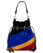 Patricia Nash Suede Colorblock Cafarelli Drawstring Bag