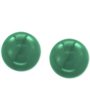 Effy Jade (10mm) Stud Earrings In 14k Gold