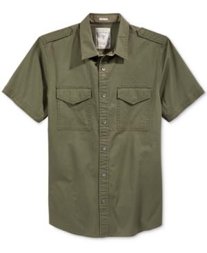 Guess Men's Conway Cotton Poplin Shirt