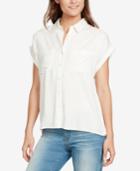 William Rast Cotton Tie-back Shirt