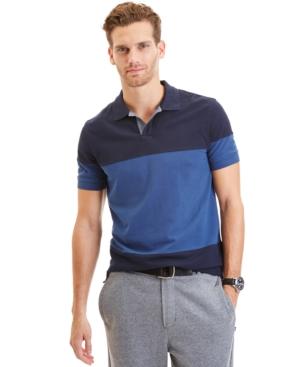 Nautica Slim-fit Colorblocked Pique Polo