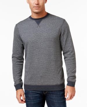 Tasso Elba Men's Big And Tall Colorblocked Stripe Sweatshirt, Only At Macy's