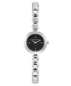 Bcbg Maxazria Ladies Stainless Steel Bracelet Watch With Black Dial, 20mm