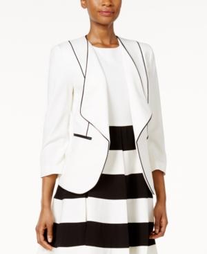 Nine West Draped Piped Blazer