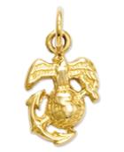 14k Gold Charm, U.s. Marine Corps Charm