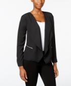 Ny Collection Petite Open-front Cascade Jacket