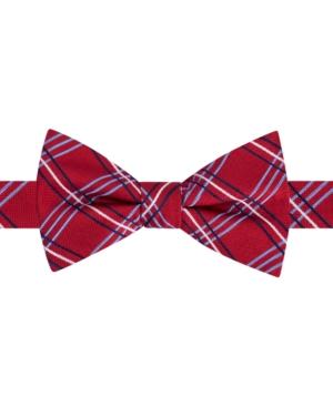 Tommy Hilfiger Men's Triple Grid Pre-tied Silk Bow Tie