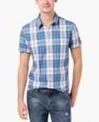 American Rag Men's Plaid Short-sleeve Shirt, Created For Macy's