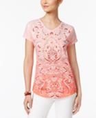 Style & Co Graphic Print Top, Created For Macy's