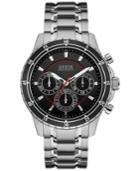 Guess Men's Chronograph Stainless Steel Bracelet Watch 48mm U0676g1