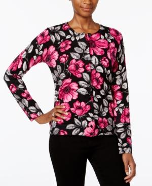 Karen Scott Printed Cardigan, Created For Macy's