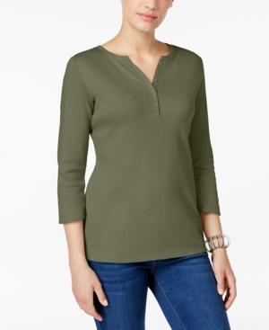 Karen Scott Henley Top, Only At Macy's