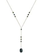 Inc International Concepts Gold-tone Gray Bead Lariat Necklace, Only At Macy's