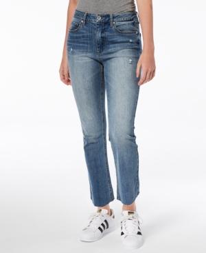 Dollhouse Juniors' Cropped Raw-hem Jeans