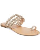 Inc International Concepts Women's Linaa Flower Embellished Flat Sandals, Created For Macy's Women's Shoes
