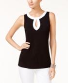 Inc International Concepts Colorblocked Keyhole Top, Only At Macy's