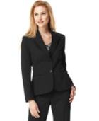 Tahari By Asl Jacket, Notched Collar Button Front
