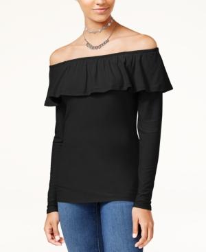Ultra Flirt Juniors' Marilyn Off-the-shoulder Top