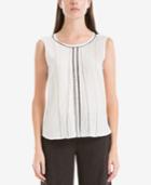 Max Studio London Crochet-inset Shell