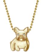 Alex Woo Diamond Accent Bulldog 16 Pendant Necklace In 14k Gold