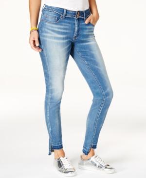 Indigo Rein Juniors' Released Stair-step Skinny Jeans