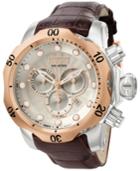 Invicta Men's Swiss Chronograph Reserve Venom Brown Leather Strap Watch 54mm 0359