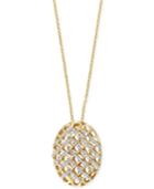 Effy Diamond Weave Pendant Necklace (1/3 Ct. T.w.) In 14k Gold