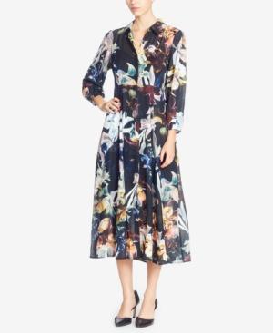 Catherine Catherine Malandrino Illeana Printed Maxi Shirtdress