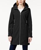 Calvin Klein Petite Zip-front Hooded Rain Coat